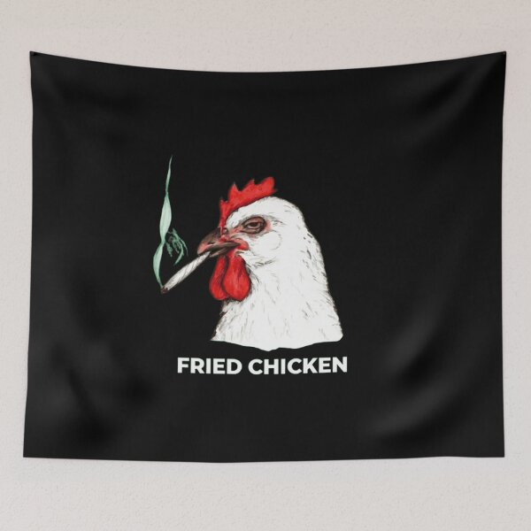 Item preview, Fried Chicken 420 Funny Weed Marijuana Cannabis designed and sold by Thread&Fable.