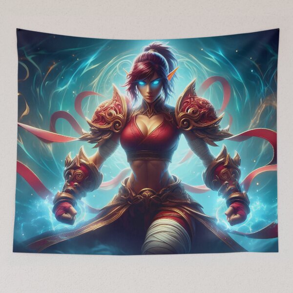 Item preview, Crimson Elf Monk | Energy Warrior designed and sold by TattooDrive.