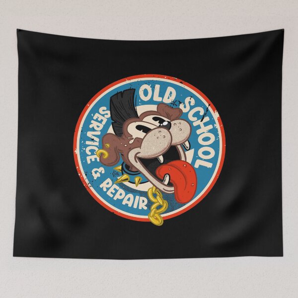 Item preview, Punk Dog Old School Car Mechanic Service and Repair designed and sold by Szymon Kalle.