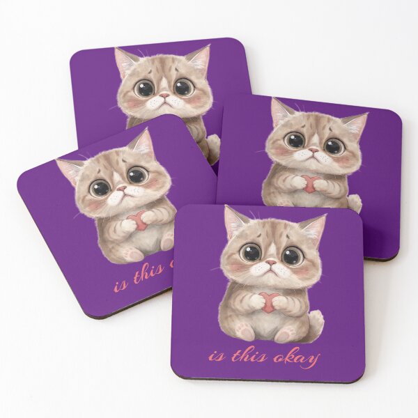 Item preview, Cute Kitten Is This Okay designed and sold by Moody Vibes Studio.