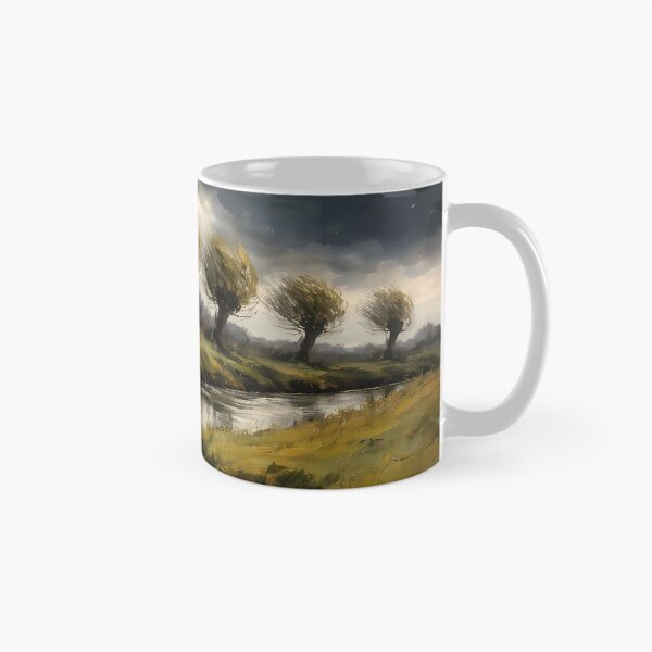 Item preview, Stormy Landscape with Trees and River designed and sold by cuprum.