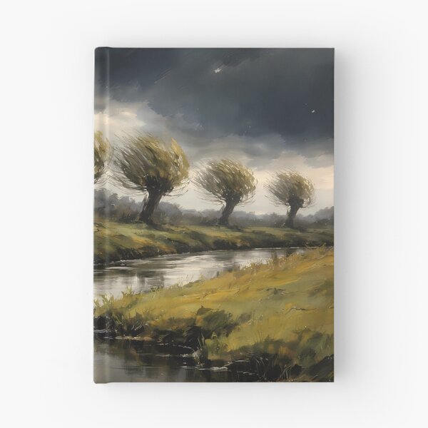 Item preview, Stormy Landscape with Trees and River designed and sold by cuprum.
