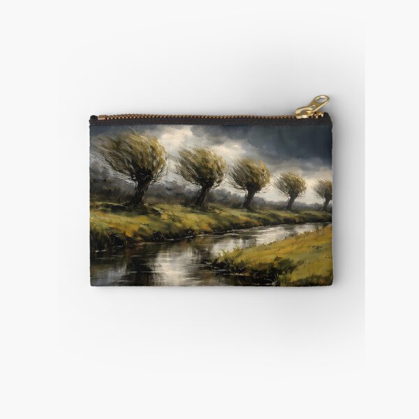 Item preview, Stormy Landscape with Trees and River designed and sold by cuprum.