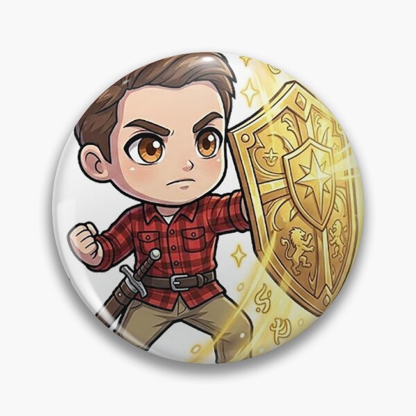 Item preview, Chibi Flannel Paladin - Wholesome Guy DND Tabletop RPG designed and sold by ComTheaterShop.