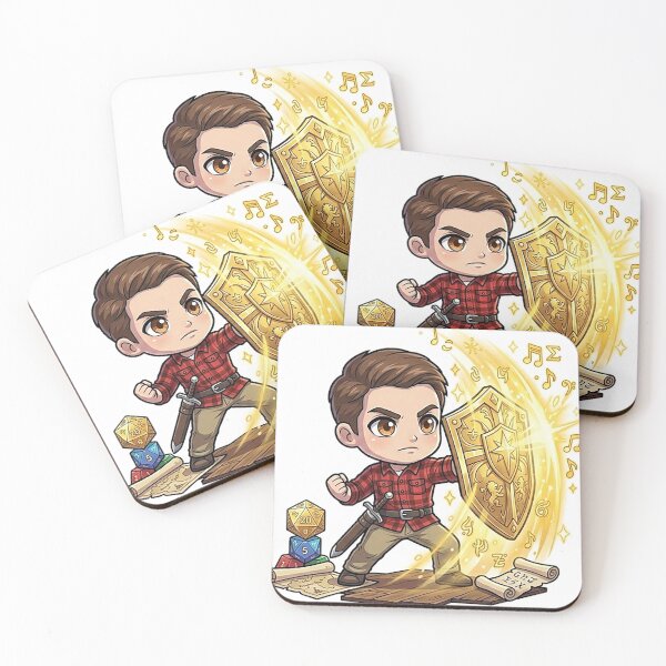 Item preview, Chibi Flannel Paladin - Wholesome Guy DND Tabletop RPG designed and sold by ComTheaterShop.