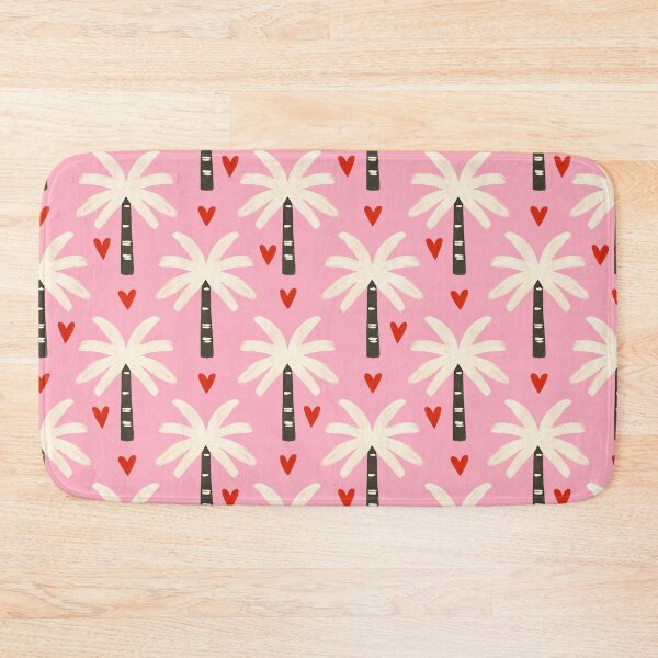 Item preview, Palm Tree Seamless Pattern, Beach Summer Love Tropical Valentine Digital Paper, Tropical Coastal Seaside designed and sold by FRH Design ⭐⭐⭐⭐⭐.