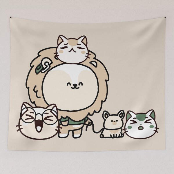 Item preview, Lion with Guide Dog and Cat Squad designed and sold by Kanniax.