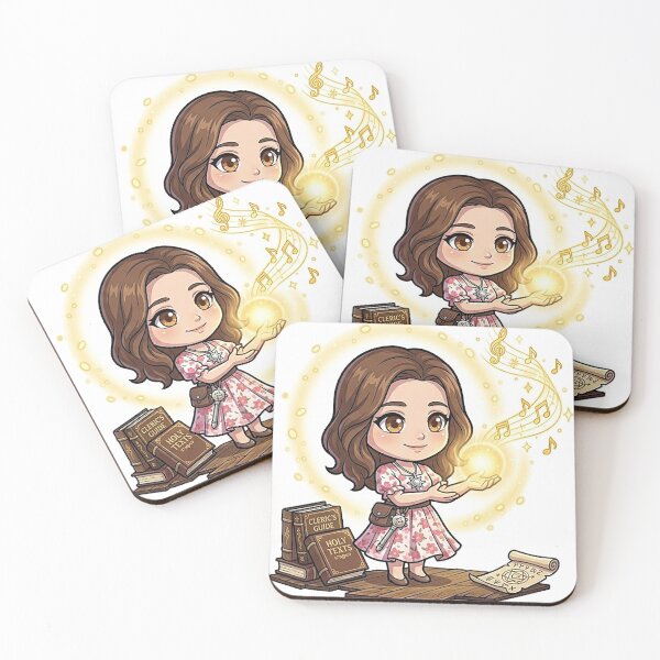 Item preview, Chibi Floral Cleric - Sweet Healer DND Tabletop RPG designed and sold by ComTheaterShop.