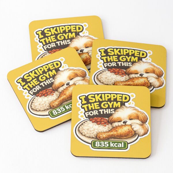 Item preview, Funny Mocha Skipped Gym Food Joke designed and sold by Mochalist.