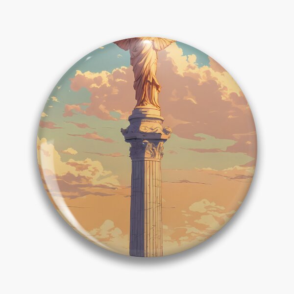 Item preview, Angel of Independence Mexico City Retro Anime Landscape Travel Poster designed and sold by JacksoonLester.