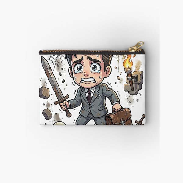 Item preview, Chibi Suited Dad Fighter - Reluctant Hero DND Tabletop RPG designed and sold by ComTheaterShop.