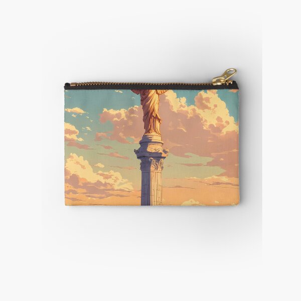 Item preview, Angel of Independence Mexico City Retro Anime Landscape Travel Poster designed and sold by JacksoonLester.