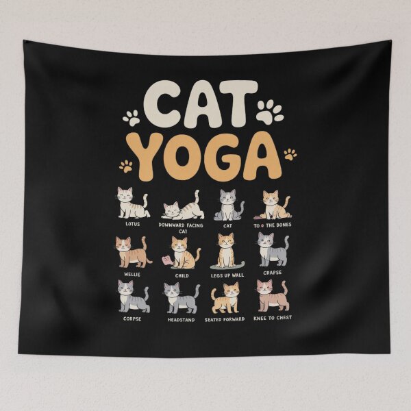 Item preview, Cat Yoga Poses designed and sold by Souck12.