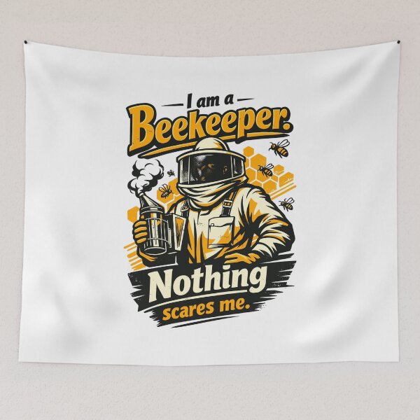 Item preview, Beekeeper gift: I am a Beekeeper Nothing scares me designed and sold by Pineapple-Tree.