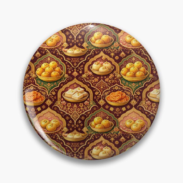Item preview, Royal Indo-Mughal Mithai Feast - Traditional Indian Sweets Pattern designed and sold by OpenDreamArts.