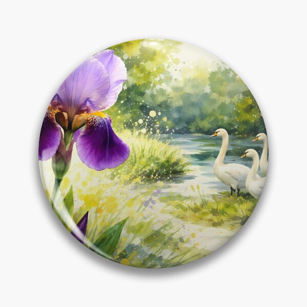 Artikelvorschau, Lila Iris von Tranquil River entworfen und verkauft von cuprum.