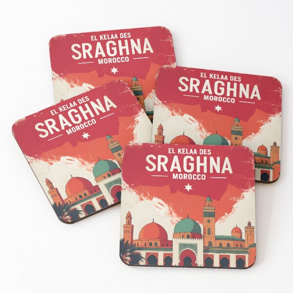 Item preview, El Kelaa Des Sraghna Morocco Retro Vintage Travel Design designed and sold by TravelersGems.