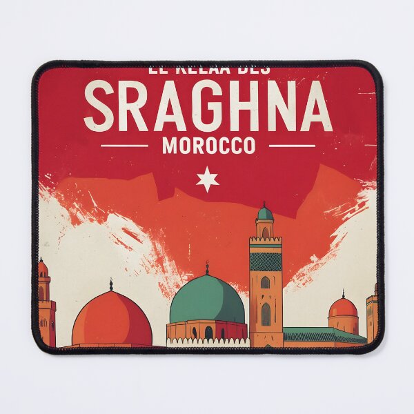 Item preview, El Kelaa Des Sraghna Morocco Retro Vintage Travel Design designed and sold by TravelersGems.