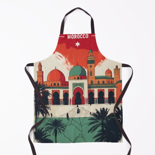 Item preview, El Kelaa Des Sraghna Morocco Retro Vintage Travel Design designed and sold by TravelersGems.