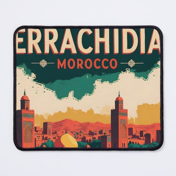 Item preview, Errachidia Morocco Retro Vintage Travel Design designed and sold by TravelersGems.