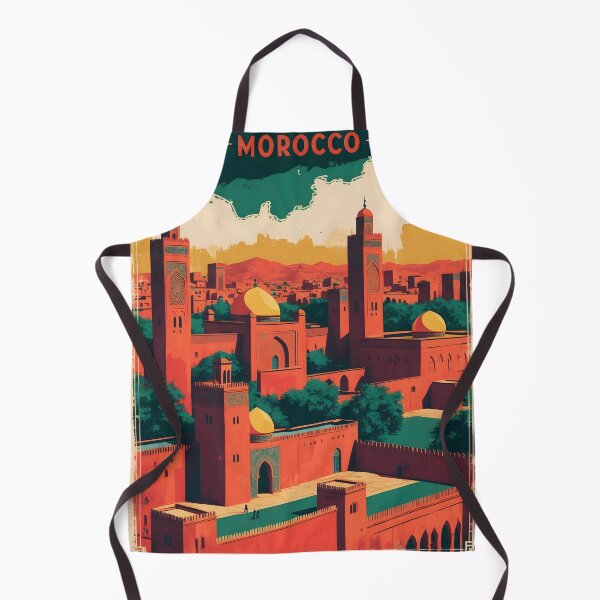 Item preview, Errachidia Morocco Retro Vintage Travel Design designed and sold by TravelersGems.