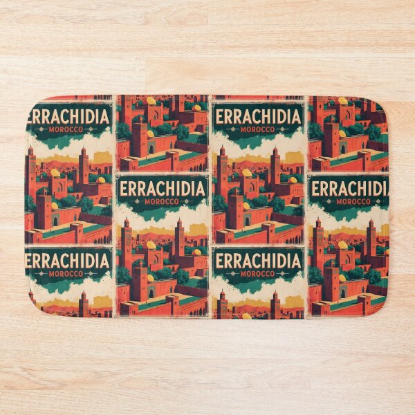 Item preview, Errachidia  Morocco Retro Vintage Travel Design designed and sold by TravelersGems.