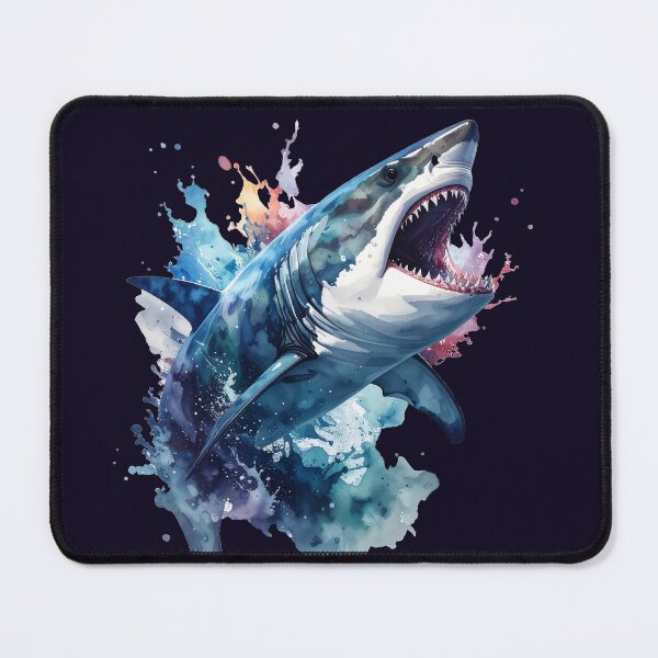 Item preview, King of the Deep, Shark in Watercolor designed and sold by LiskoDesign.