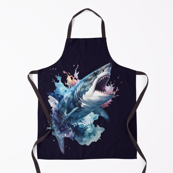 Item preview, King of the Deep, Shark in Watercolor designed and sold by LiskoDesign.