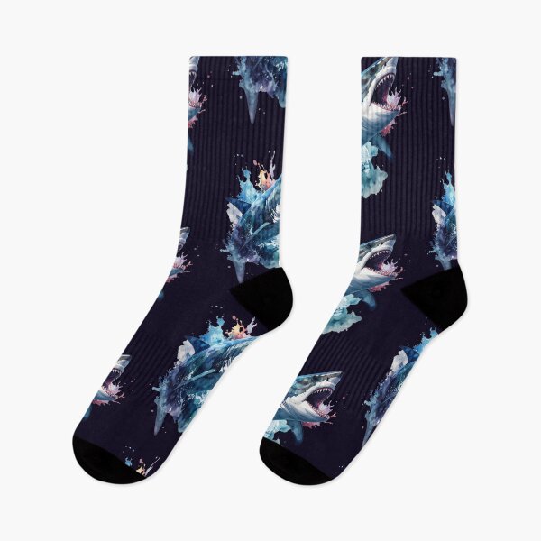 Item preview, King of the Deep, Shark in Watercolor designed and sold by LiskoDesign.