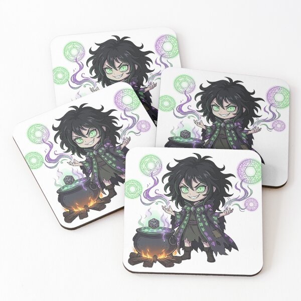 Item preview, Chibi Witch Warlock - Dark Cauldron Magic DND Fairy Tale RPG designed and sold by ComTheaterShop.