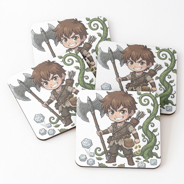 Item preview, Chibi Jack Barbarian - Beanstalk Giant Slayer DND Fairy Tale RPG designed and sold by ComTheaterShop.