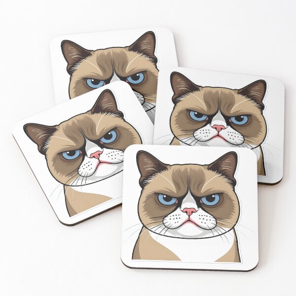 Item preview, Funny Grumpy Cat Cartoon Meme - 9 designed and sold by RELAX STATION.
