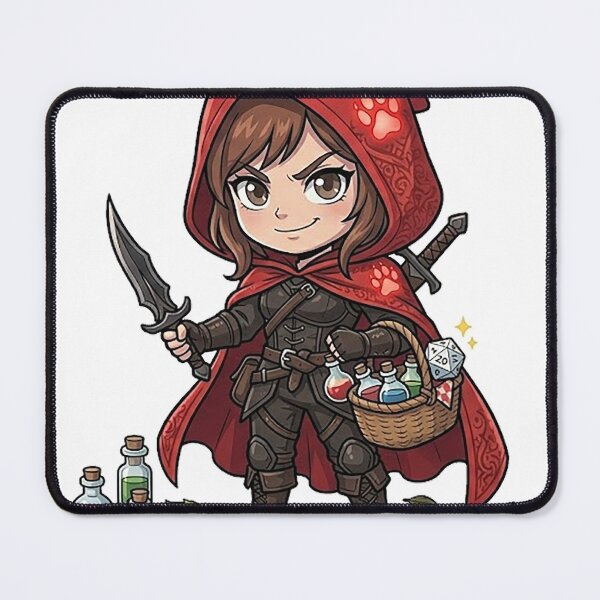 Item preview, Chibi Red Riding Hood Rogue - Cloaked Assassin DND Fairy Tale RPG designed and sold by ComTheaterShop.