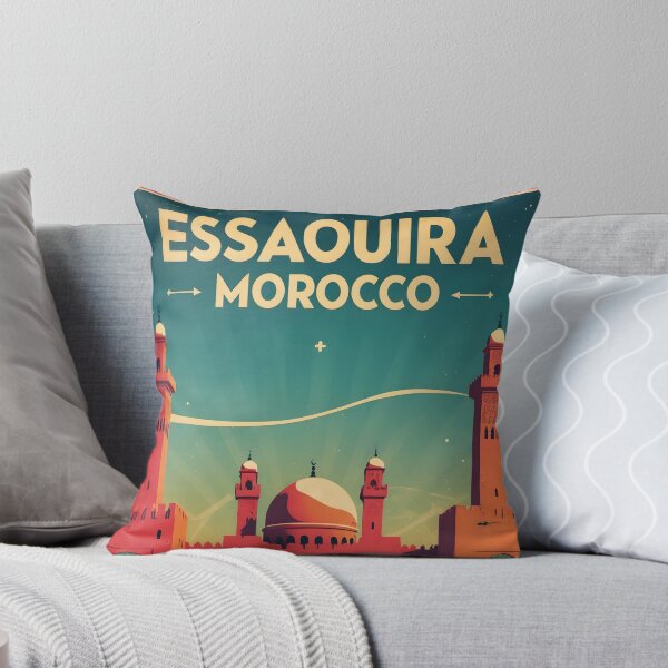 Item preview, Essaouira Morocco Retro Vintage Travel Design designed and sold by TravelersGems.