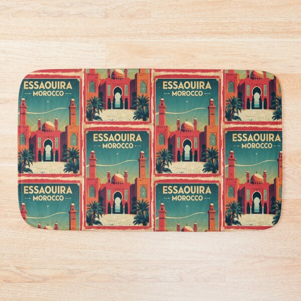 Item preview, Essaouira Morocco Retro Vintage Travel Design designed and sold by TravelersGems.