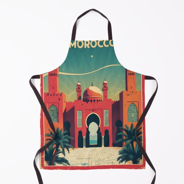 Item preview, Essaouira Morocco Retro Vintage Travel Design designed and sold by TravelersGems.