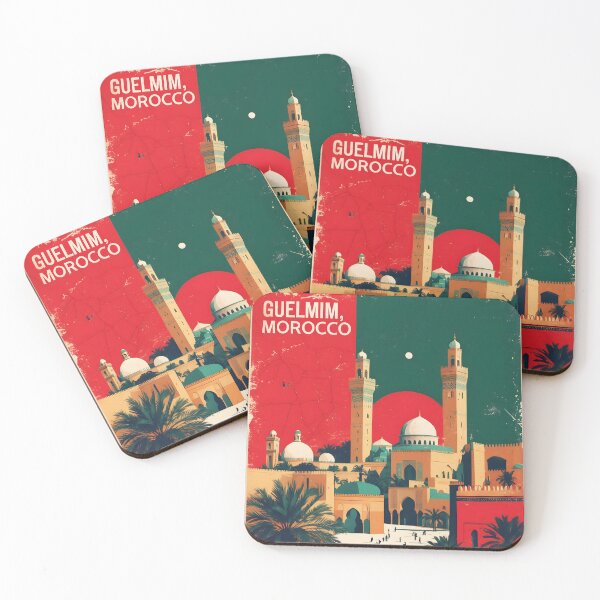 Item preview, Guelmim Morocco Retro Vintage Travel Design designed and sold by TravelersGems.