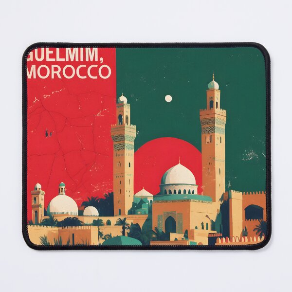Item preview, Guelmim Morocco Retro Vintage Travel Design designed and sold by TravelersGems.