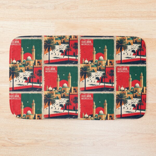 Item preview, Guelmim Morocco Retro Vintage Travel Design designed and sold by TravelersGems.