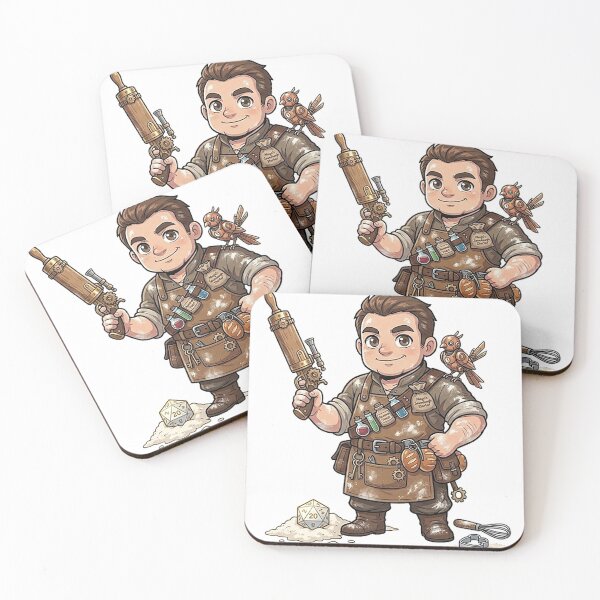 Item preview, Chibi Baker Artificer - Bread Gadgets Inventor DND Fairy Tale RPG designed and sold by ComTheaterShop.