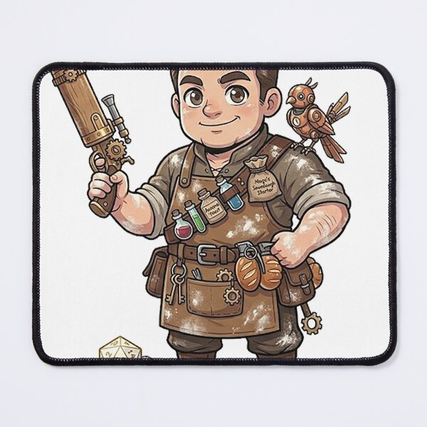 Item preview, Chibi Baker Artificer - Bread Gadgets Inventor DND Fairy Tale RPG designed and sold by ComTheaterShop.