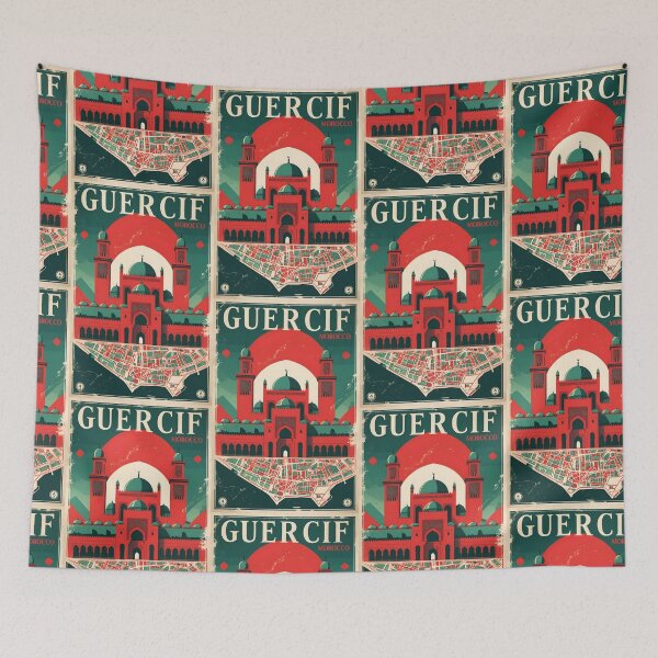 Item preview, Guercif Morocco Retro Vintage Travel Design designed and sold by TravelersGems.