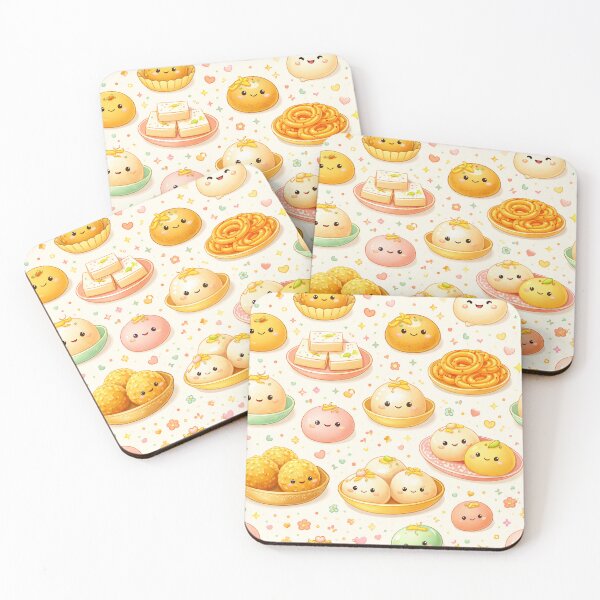 Item preview, Sweet Desi Vibes: Playful Laddoo, Jalebi & Barfi Character Art designed and sold by OpenDreamArts.