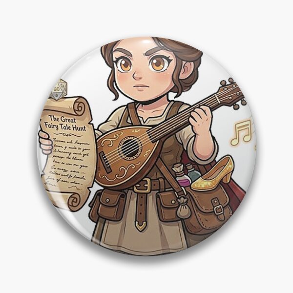 Item preview, Chibi Baker's Wife Bard - Quest Singer DND Fairy Tale RPG designed and sold by ComTheaterShop.