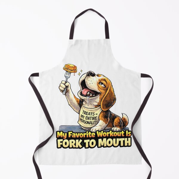 Item preview, Funny Beagle Dog Fork To Mouth Workout Gift Sticker designed and sold by Gentlestate.