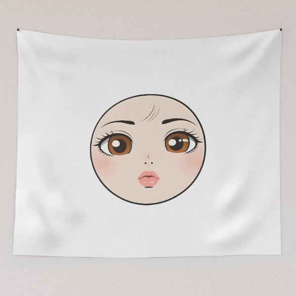 Item preview, Minimal Anime Face Line Art – Expressive Minimalist Character Design - 7 designed and sold by RELAX STATION.