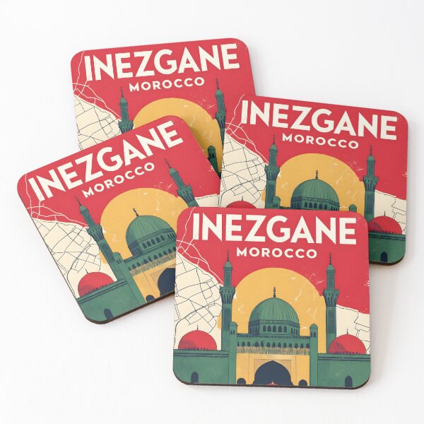 Item preview, Inezgane Morocco Retro Vintage Travel Design designed and sold by TravelersGems.