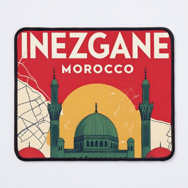 Item preview, Inezgane Morocco Retro Vintage Travel Design designed and sold by TravelersGems.