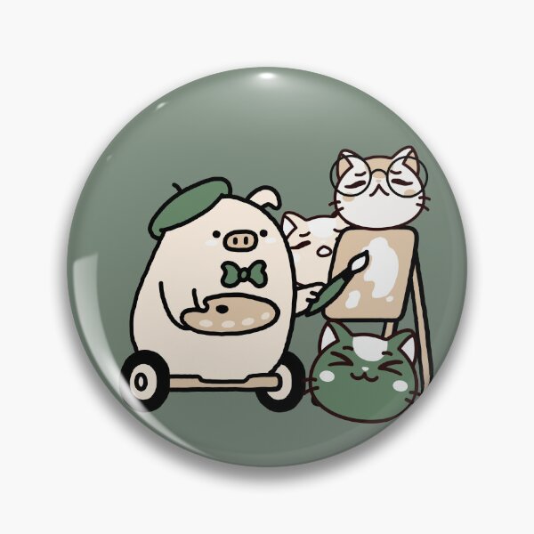 Item preview, Artist Pig Painting with Improvised Walker designed and sold by Kanniax.