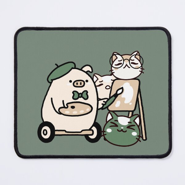 Item preview, Artist Pig Painting with Improvised Walker designed and sold by Kanniax.